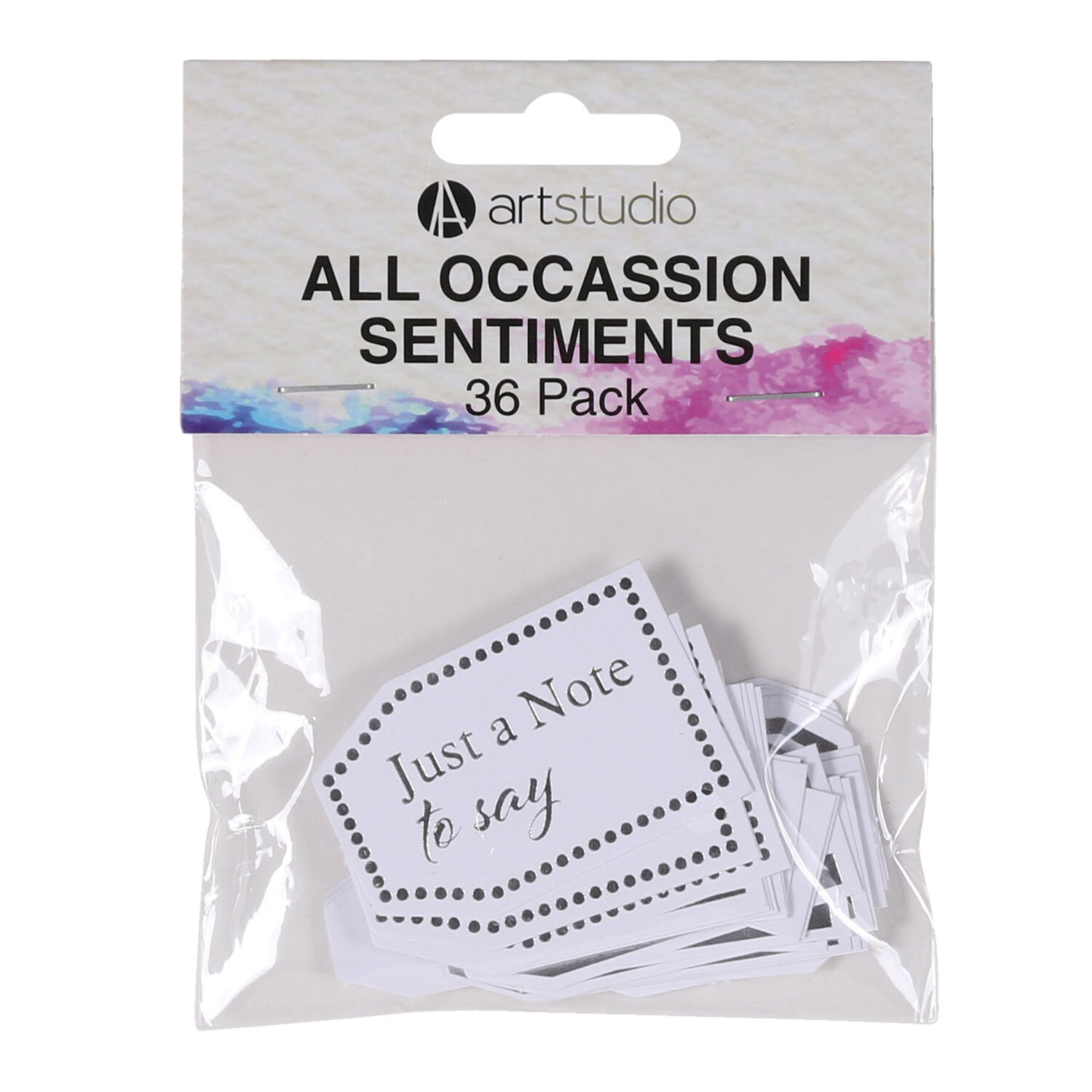 Pack of 36 Art Studio All Occasion Sentiments Image