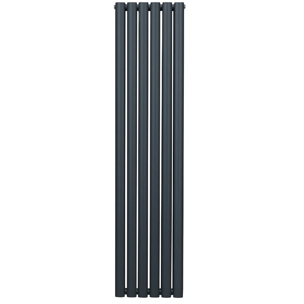 Monster Shop 4195BTU Anthracite Grey Oval Column Radiator 1600 x 360mm Image 1