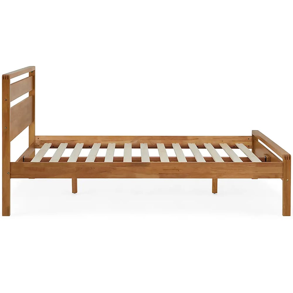 Skandi Double Mid Oak Bed Frame Image 3