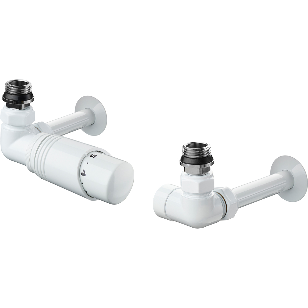 Terma White Pipe Sleeving and Metal Collar Set 130mm Image 2