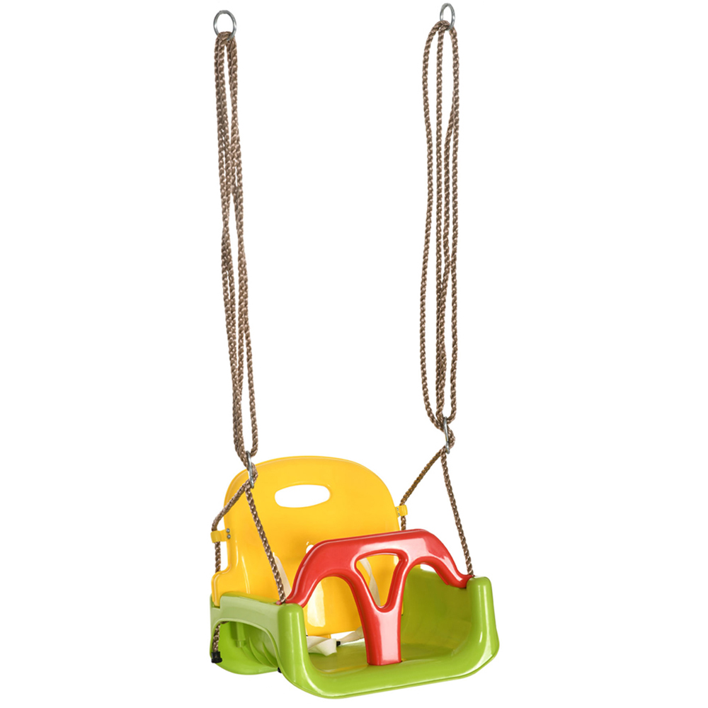 Tommy Toys Outsunny 3-in-1 Kids Green Adjustable Swing Seat with Seatbelt Image 1