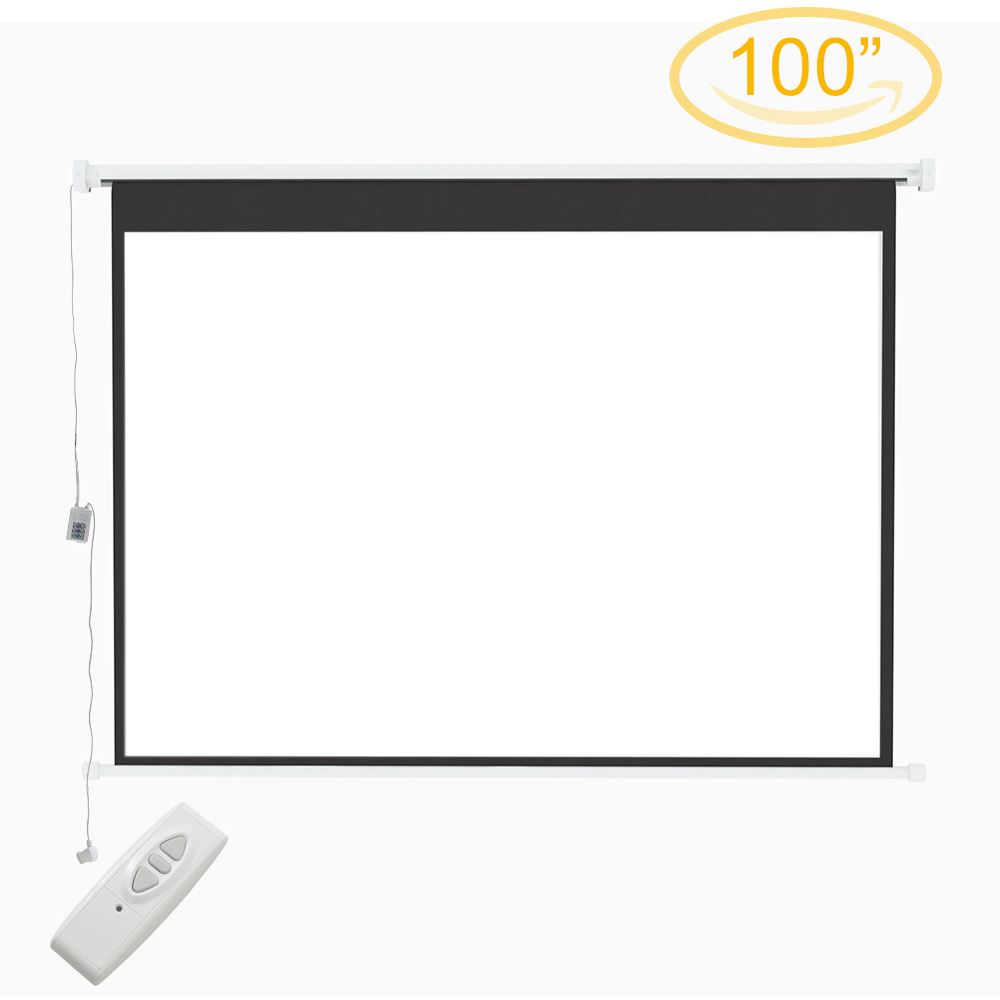Living and Home Wall Mount Electric Projector Screen 100 inch Image 5