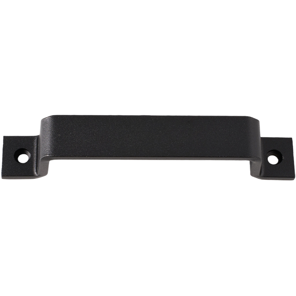 Living and Home Black Carbon Steel Sliding Barn Door Handle 2 Pack Image 1