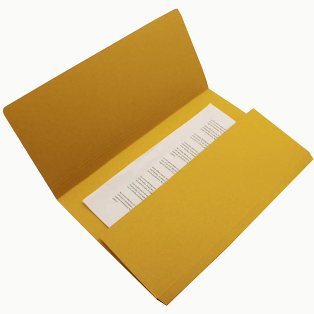 Exacompta Guildhall Yellow A4+ Manilla Document Wallet 50 Pack Image 5