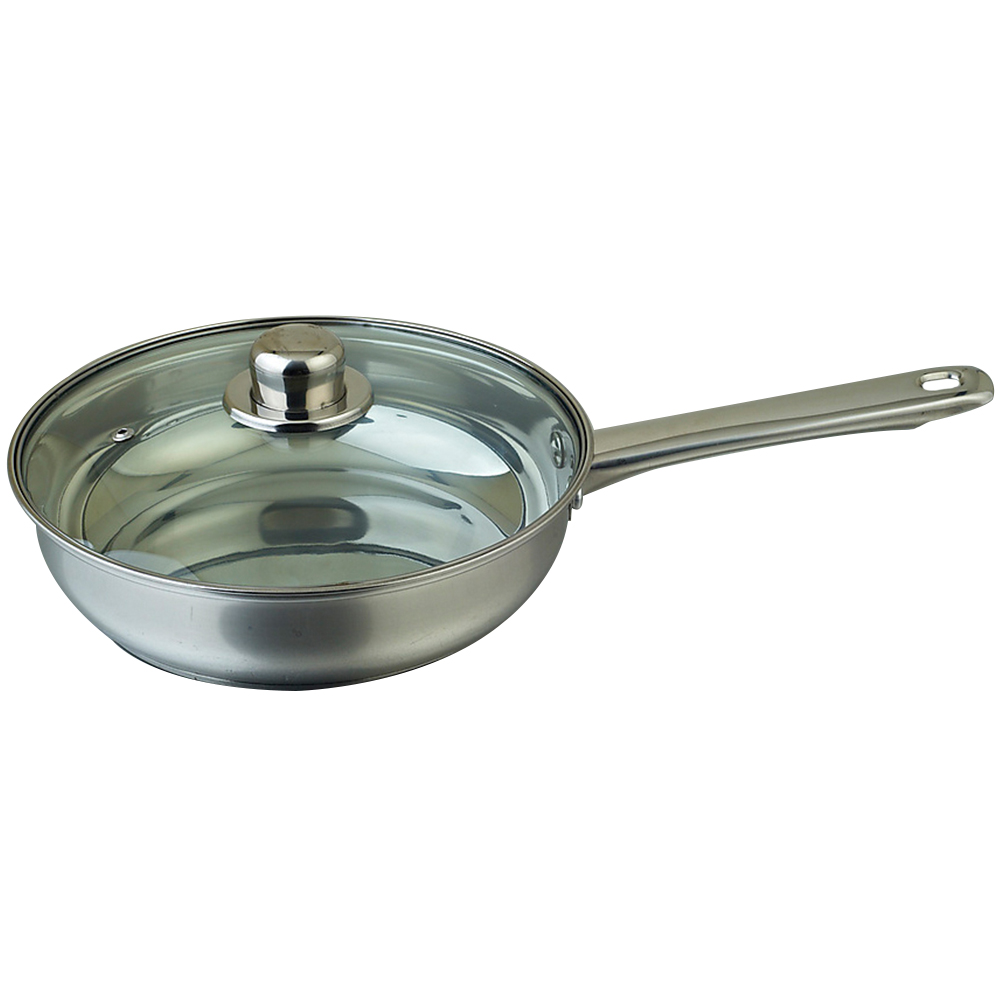 Highlands Homeware 24cm Stainless Steel Frying Pan Image 1