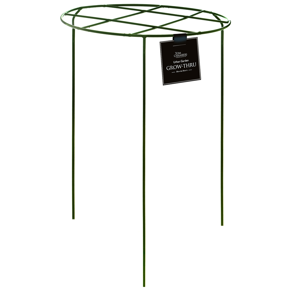 Tom Chambers Herbaceous Heavy Duty Dark Green Metal Steel Plant Support 50cm x 30cm 3 Pack Image 3