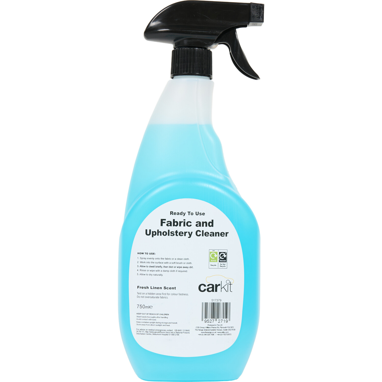 Carkit Ready To Use Fabric and Upholstery Cleaner Image 3