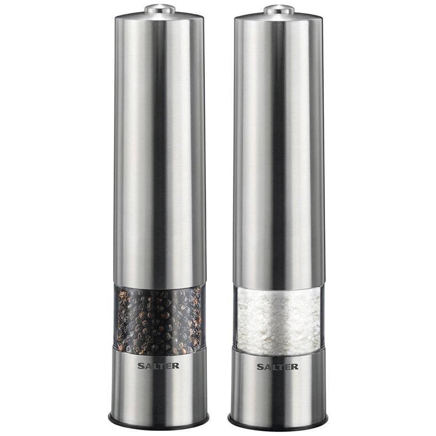 Salter Silver Electronic Salt and Pepper Mill Set Image 9