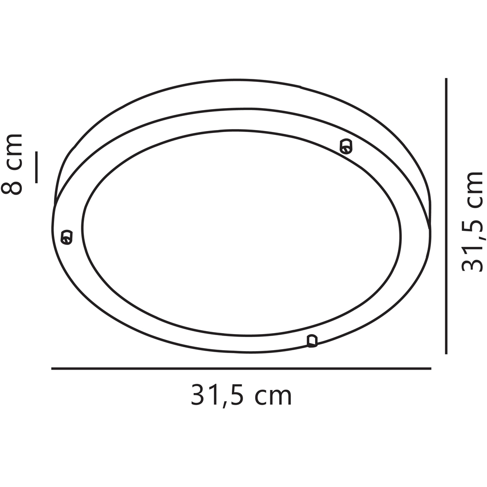 Nordlux Ancona Maxi E27 12 inch White Ceiling Light Image 3