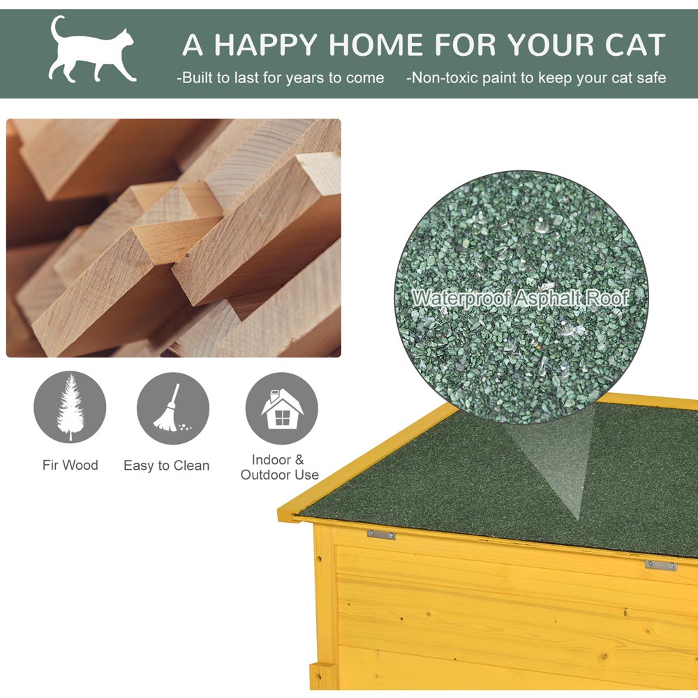 PawHut Wooden Outdoor Pet Play Home Image 7