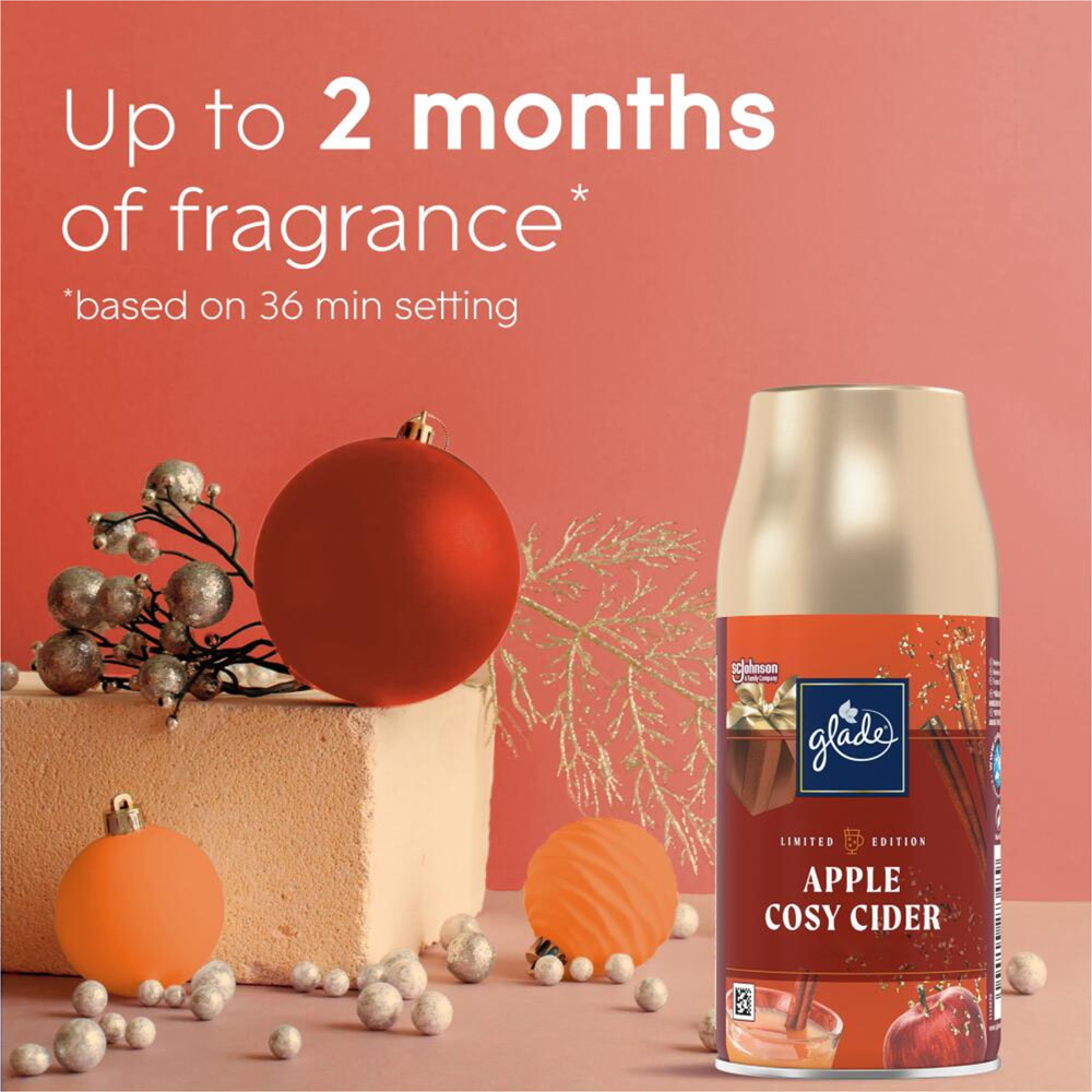 Glade Large Apple Cosy Cider Automatic Air Freshener Refill 269ml Image 4