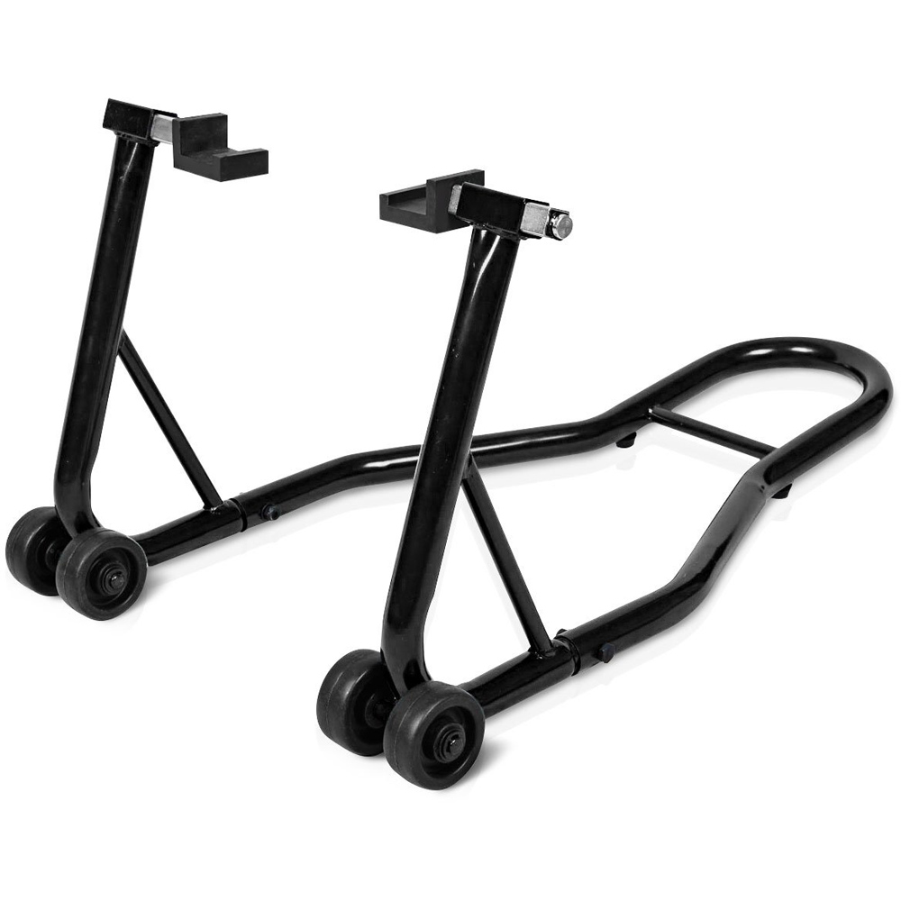 Costway Black Portable Steel Motorcycle Stand Image 4