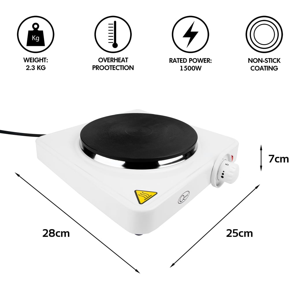 Quest Electric Single Hot Plate 1500W Image 6