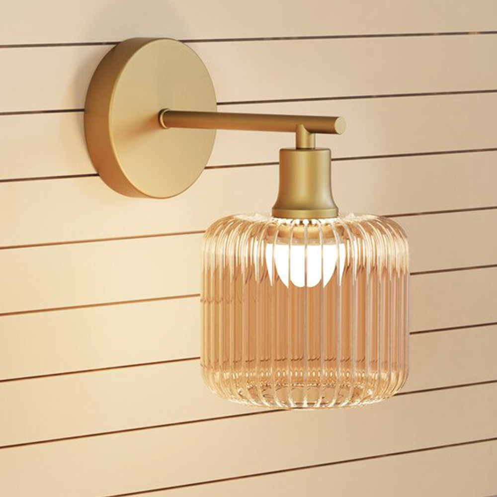 Micah Wall Light Champagne and Gold Image 2