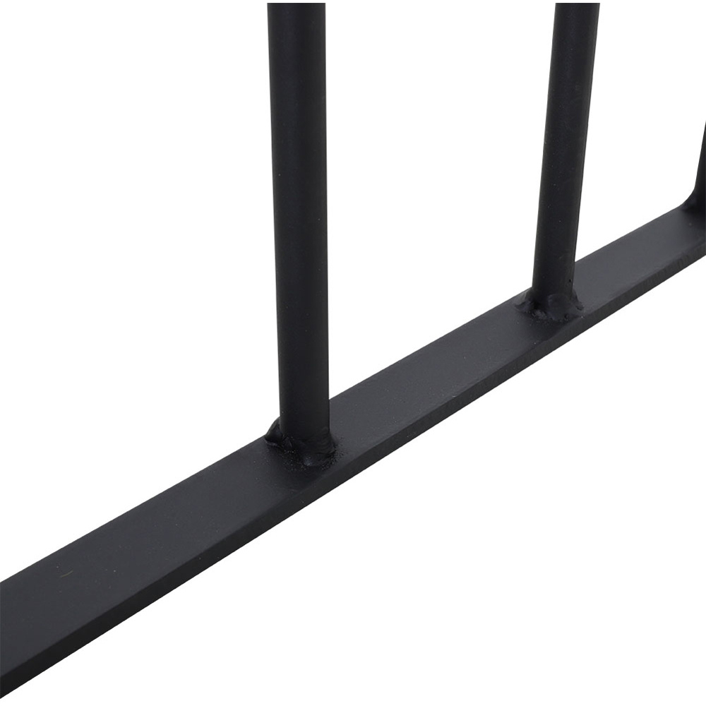 Living and Home Black Metal Rust Resistant Garden Gate 86 x 103cm Image 5