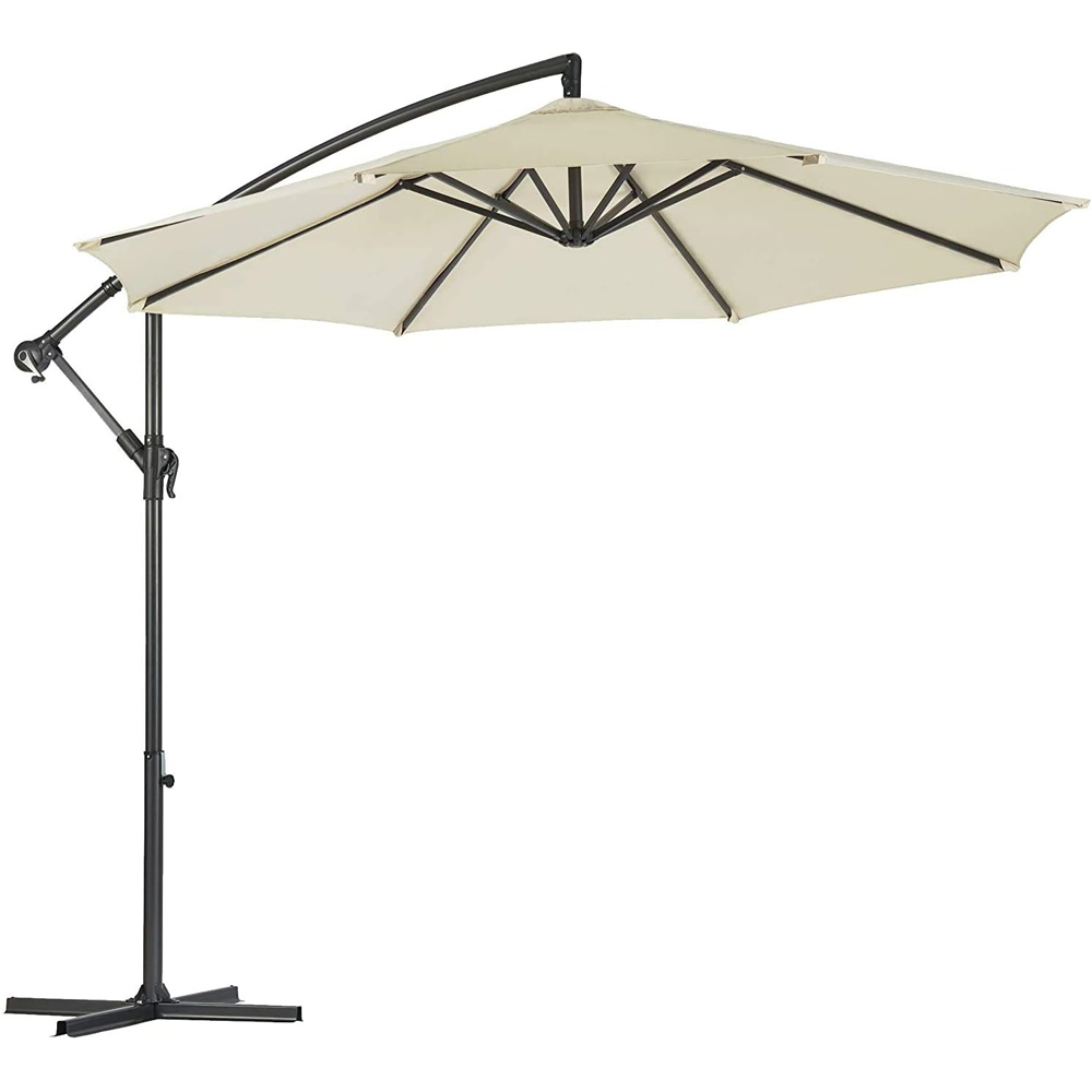 Garden Gear Cream Cantilever Parasol With Cover Image 1