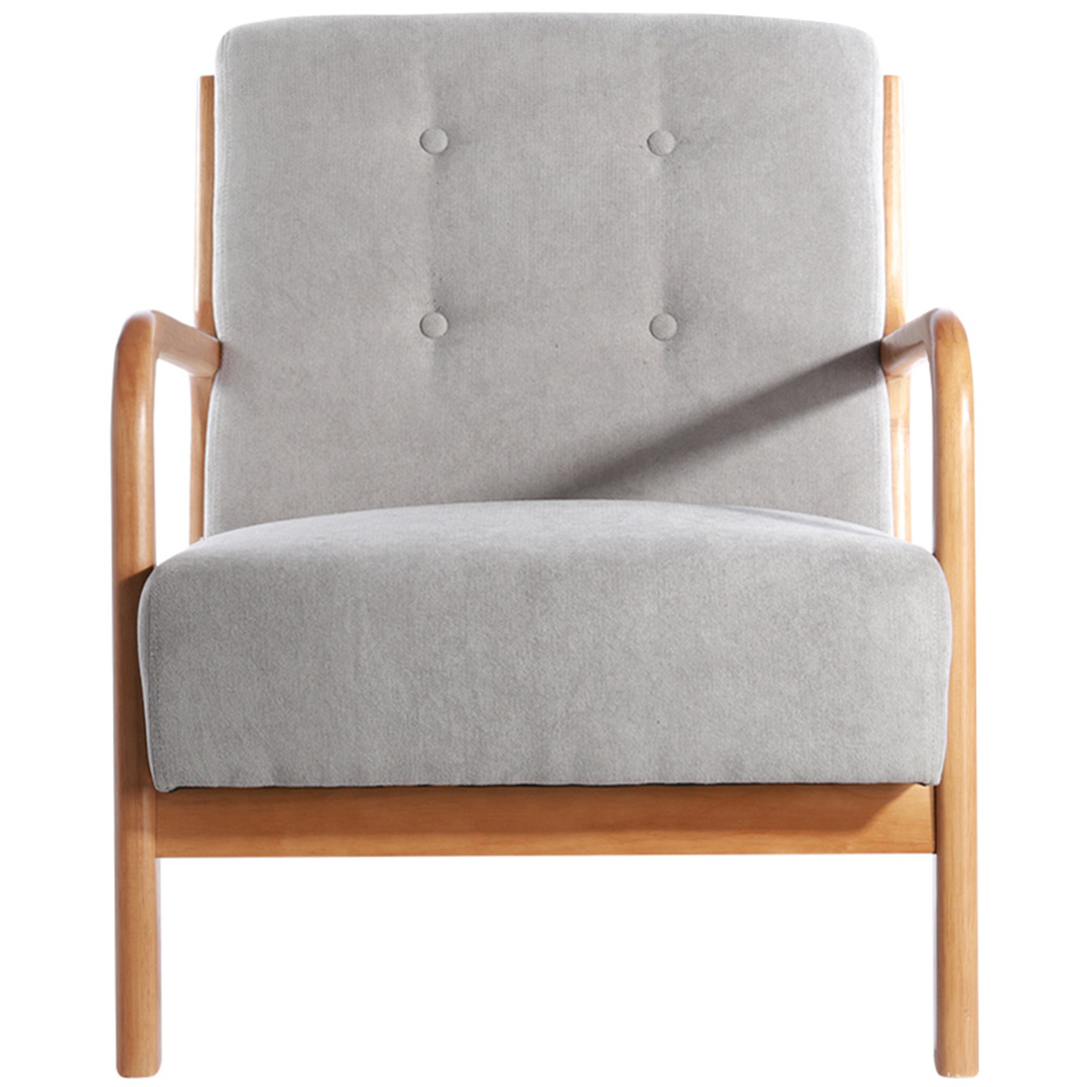 Living and Home Upholstered Tufted Armchair Image 3