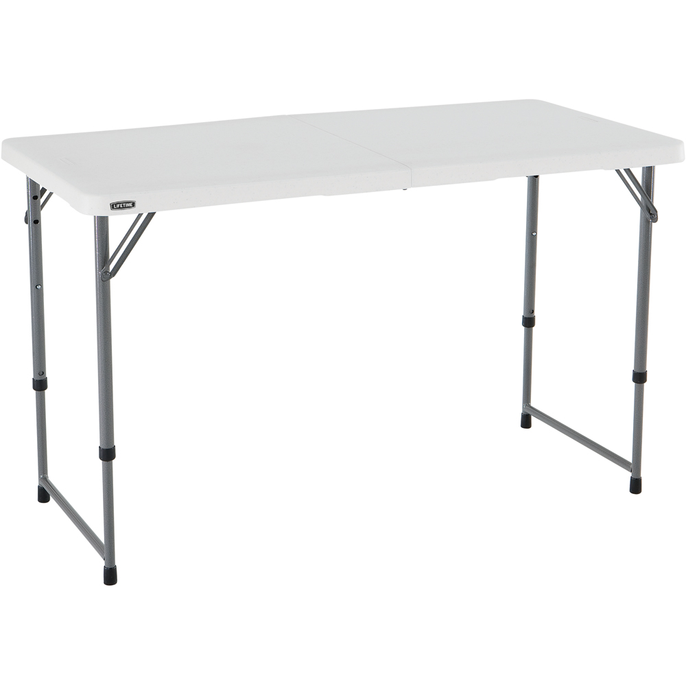 Lifetime Products Height Adjustable Fold In Half Light Commercial Table Image 2