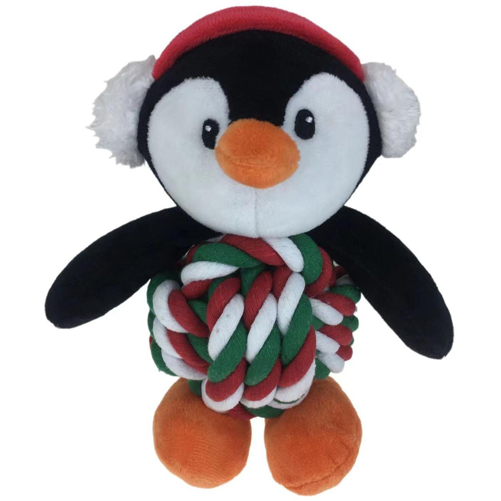 Single Clever Paws Festive Tangled Tummy Dog Toy in Assorted styles Image 3