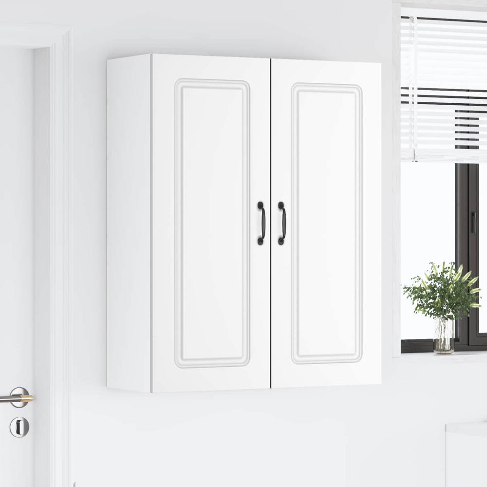 vidaXL 2 Door White Kitchen Wall Cabinet Image 9