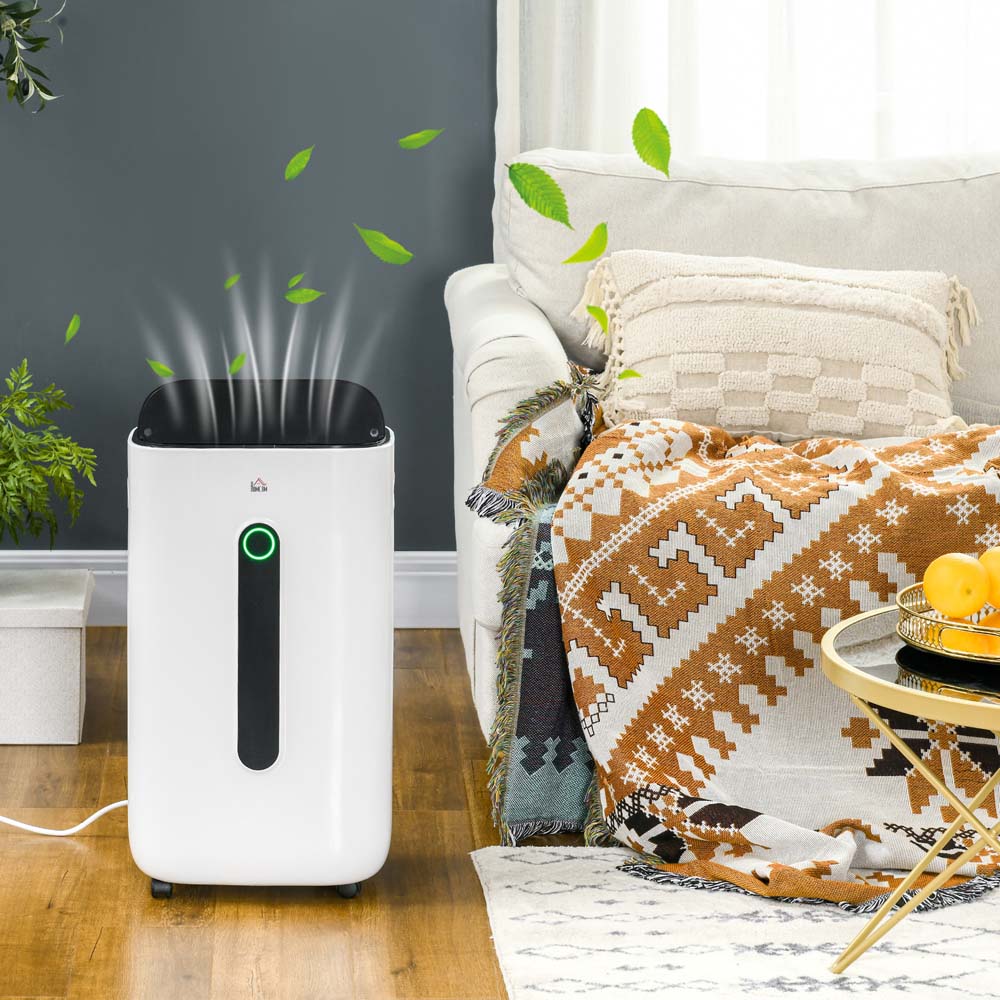 Portland White Portable Dehumidifier with Air Purifier 20L Per Day Image 2