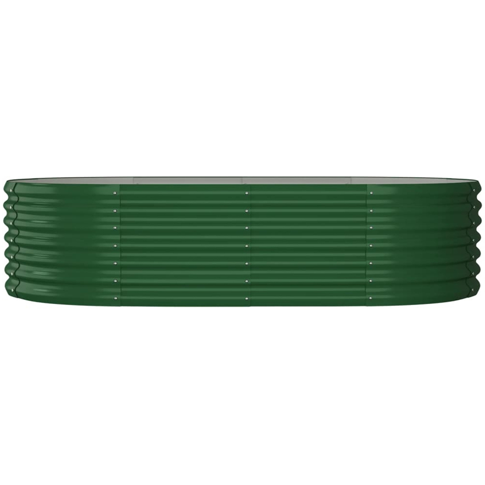vidaXL Green Galvanised Steel Raised Garden Bed 36 x 80 x 152cm Image 2