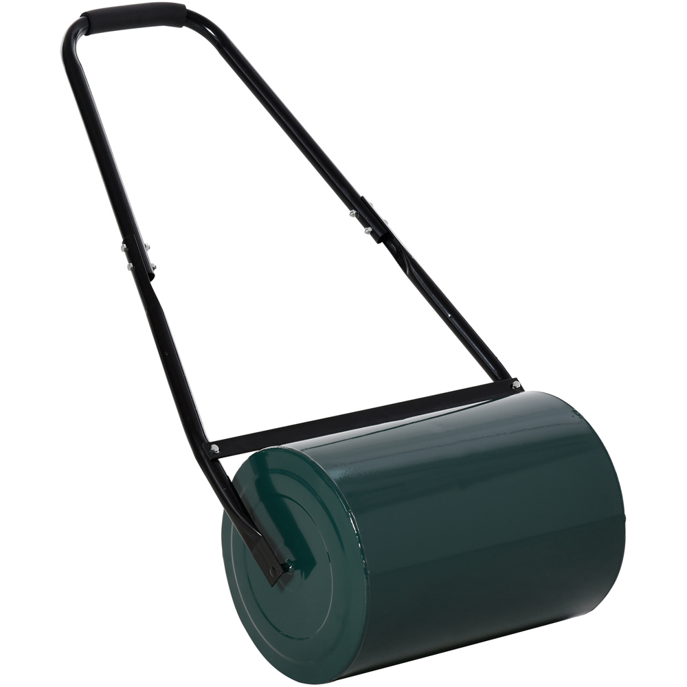 Outsunny Green Water or Sand Filled Lawn Roller Drum 30L Image 1