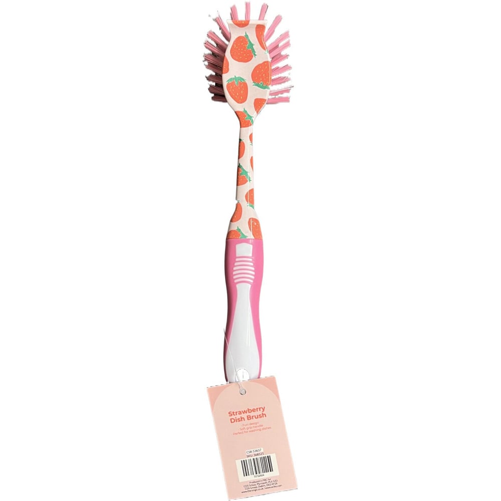 Strawberry Dish Brush - Pink Image 3