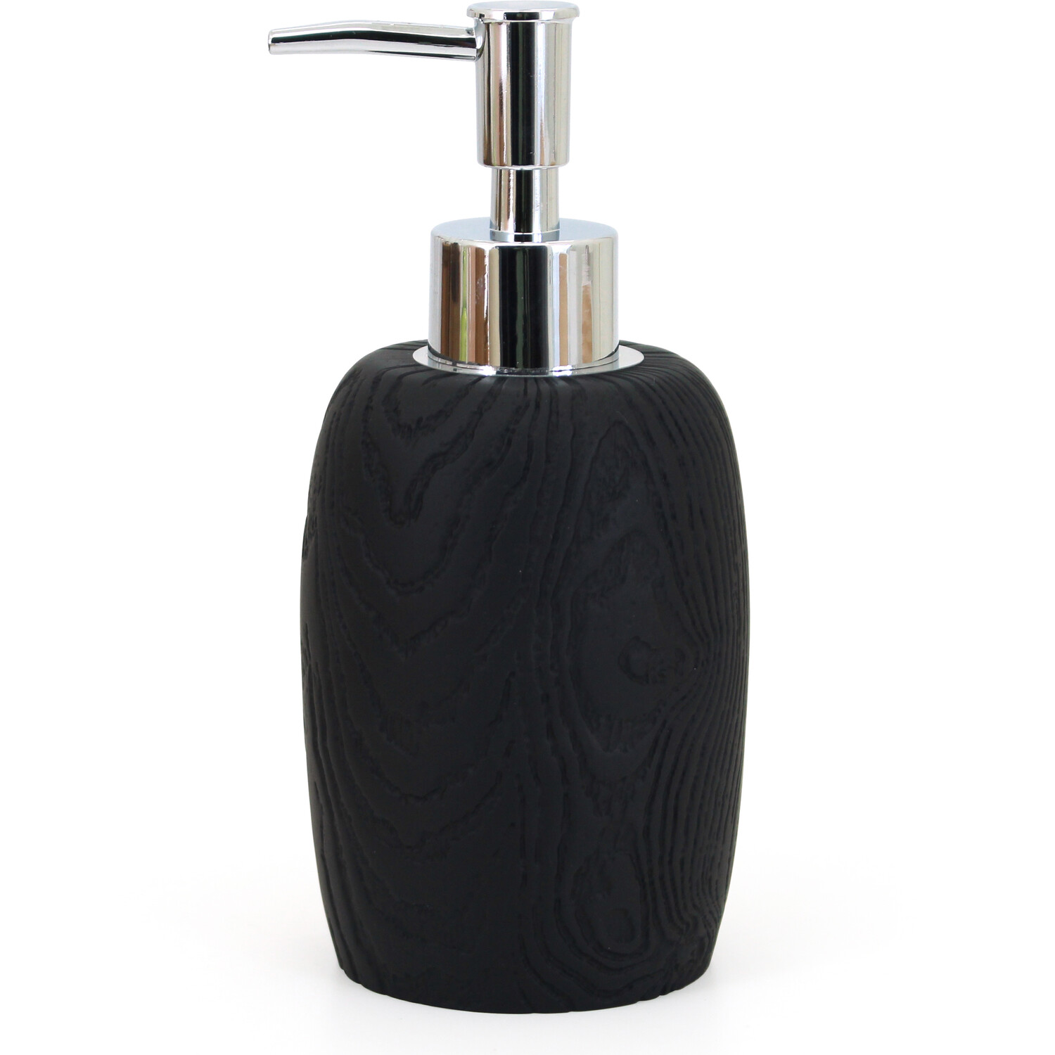 Wood Grain Soap Dispenser - Black Image