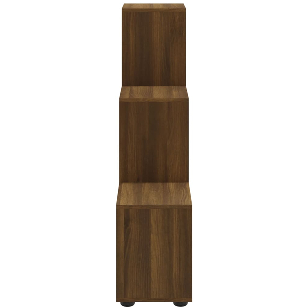 vidaXL 6 Shelf Brown Oak Staircase Bookcase Image 5