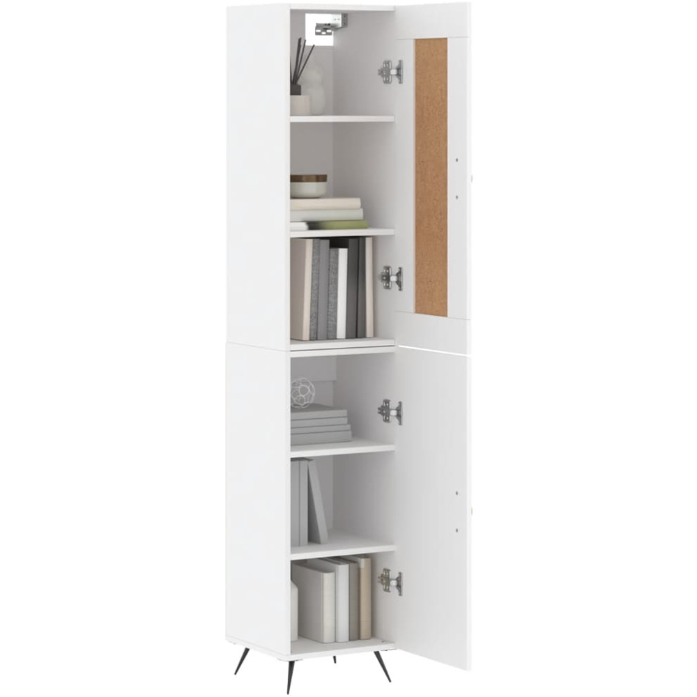 vidaXL 2 Door White Highboard Image 3