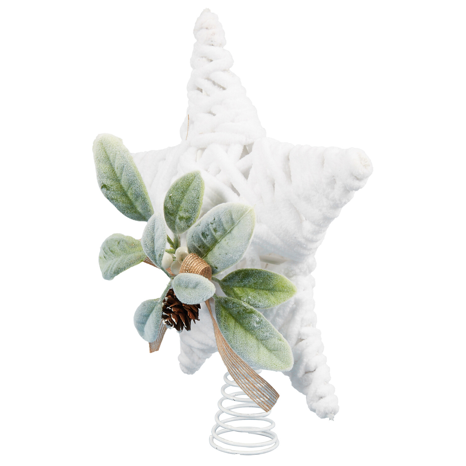 White Star Floristry Tree Topper - White Image 2
