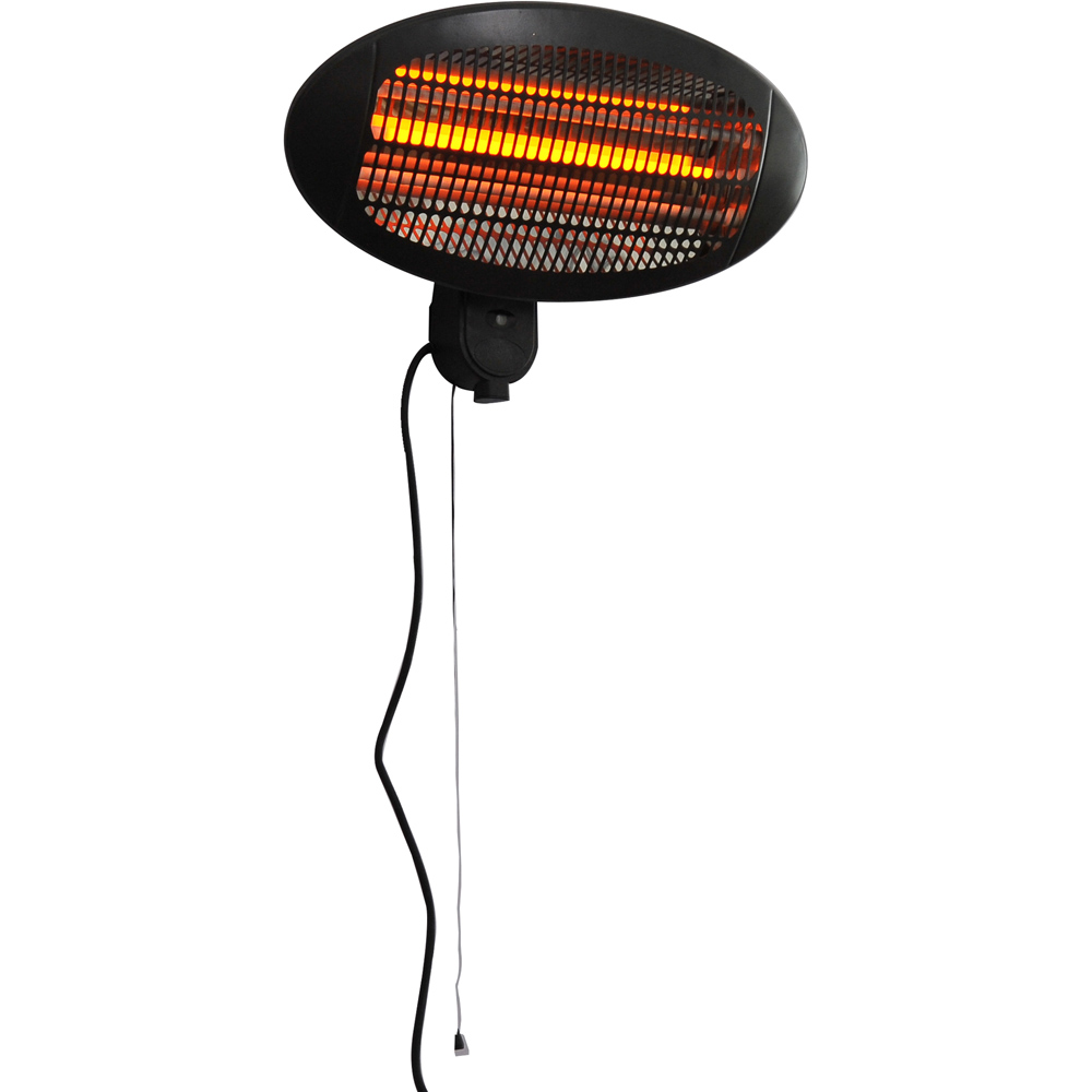 Outsunny Black Wall Mounted Electric Heater 2kw Image 1