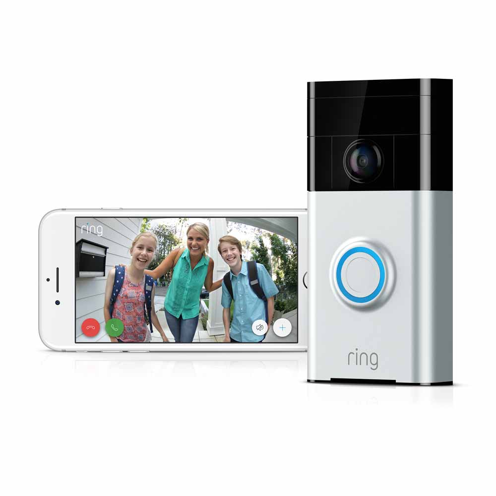 Ring Video Doorbell Wi-Fi Enabled Satin Nickel Image 2