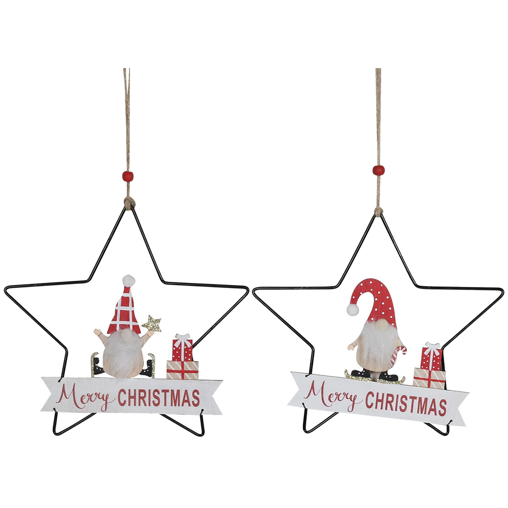Gonk Merry Christmas Hanging Star Image 1