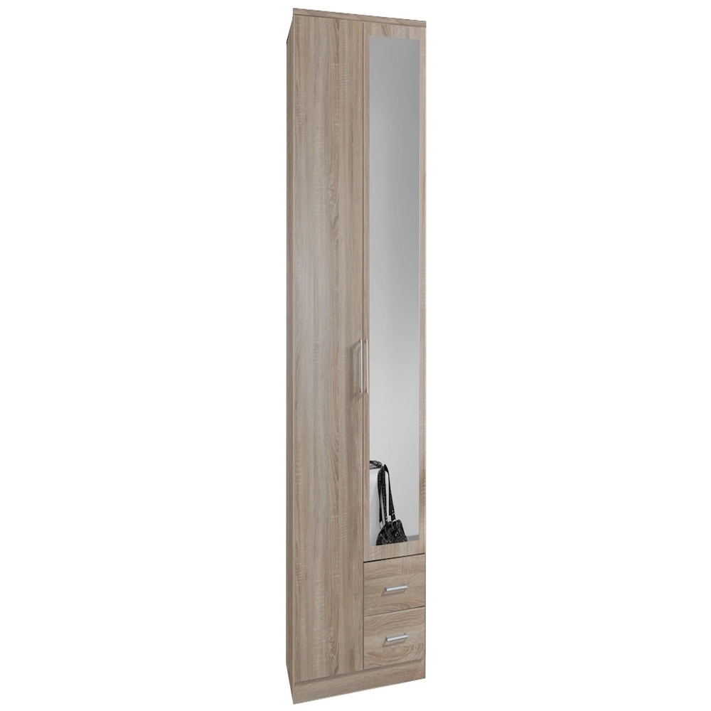 TJ'S Gerven 2 Door 2 Drawer Oak Wardrobe Image 2