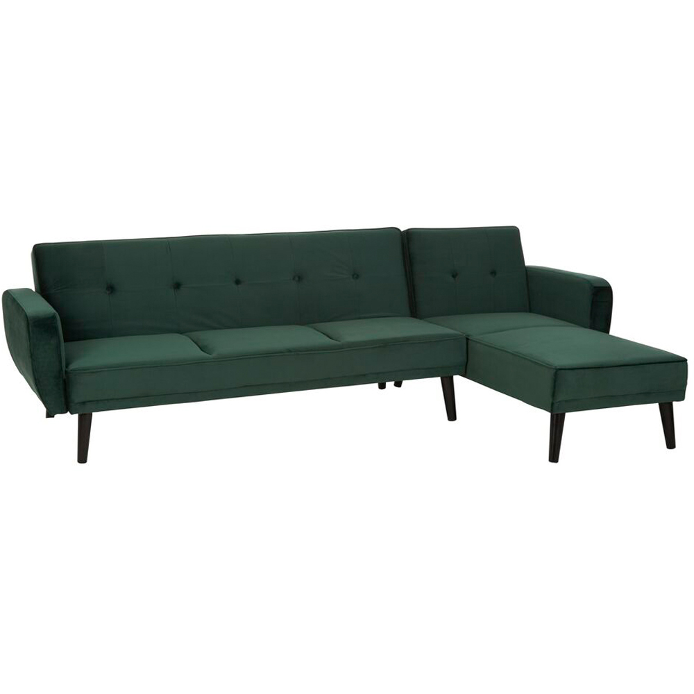 Premier Housewares Serene 3 Seater Green Sofa Bed Image 2