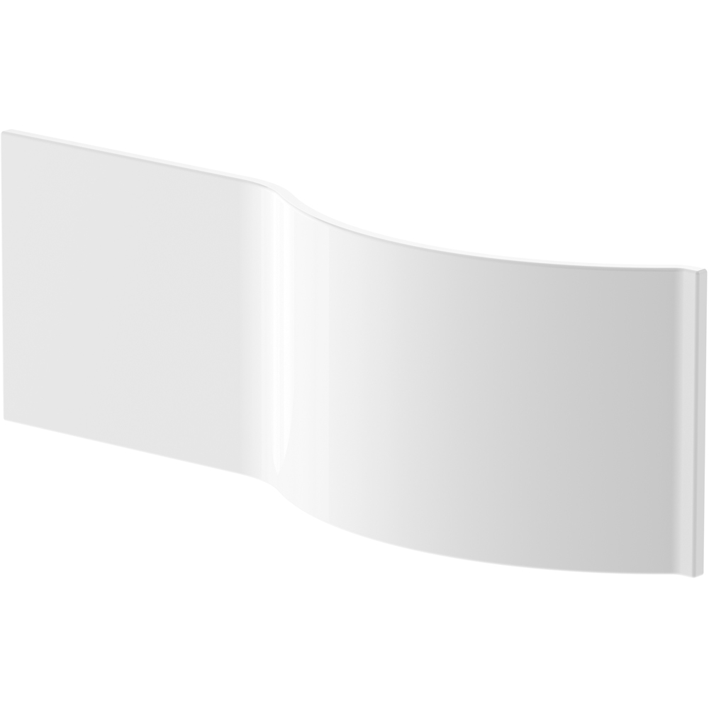 nuie White P Shaped Front Bath Panel 1500mm Image 1