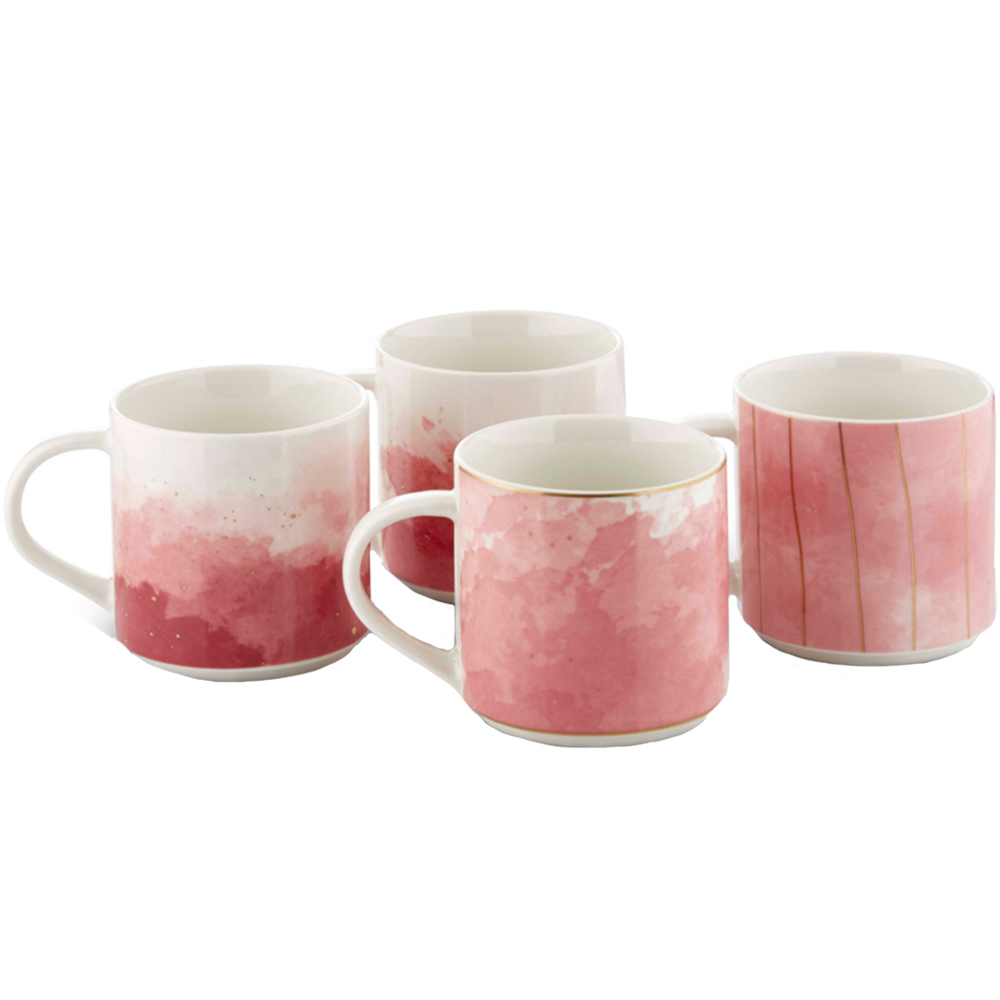 Tower Pink Ink Mug Set of 4 Image 1