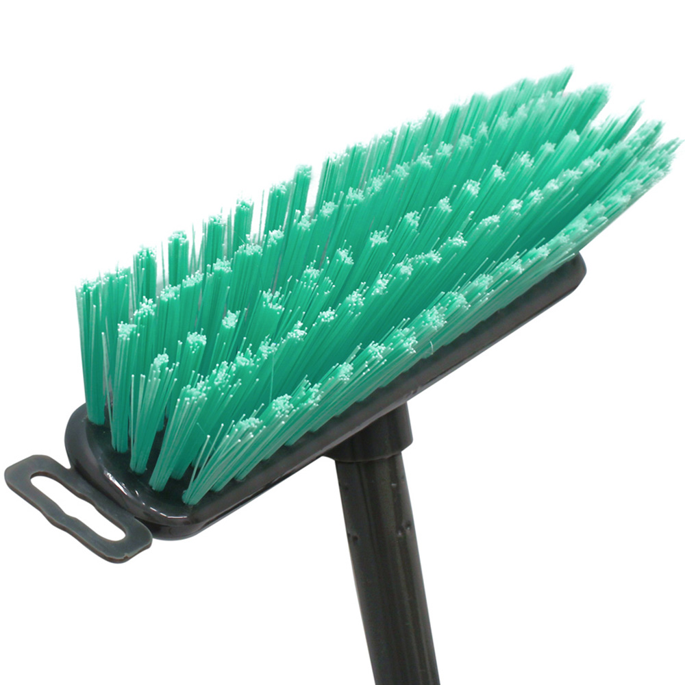 JVL Turquoise Hard Bristles Angled Sweeping Brush Image 4