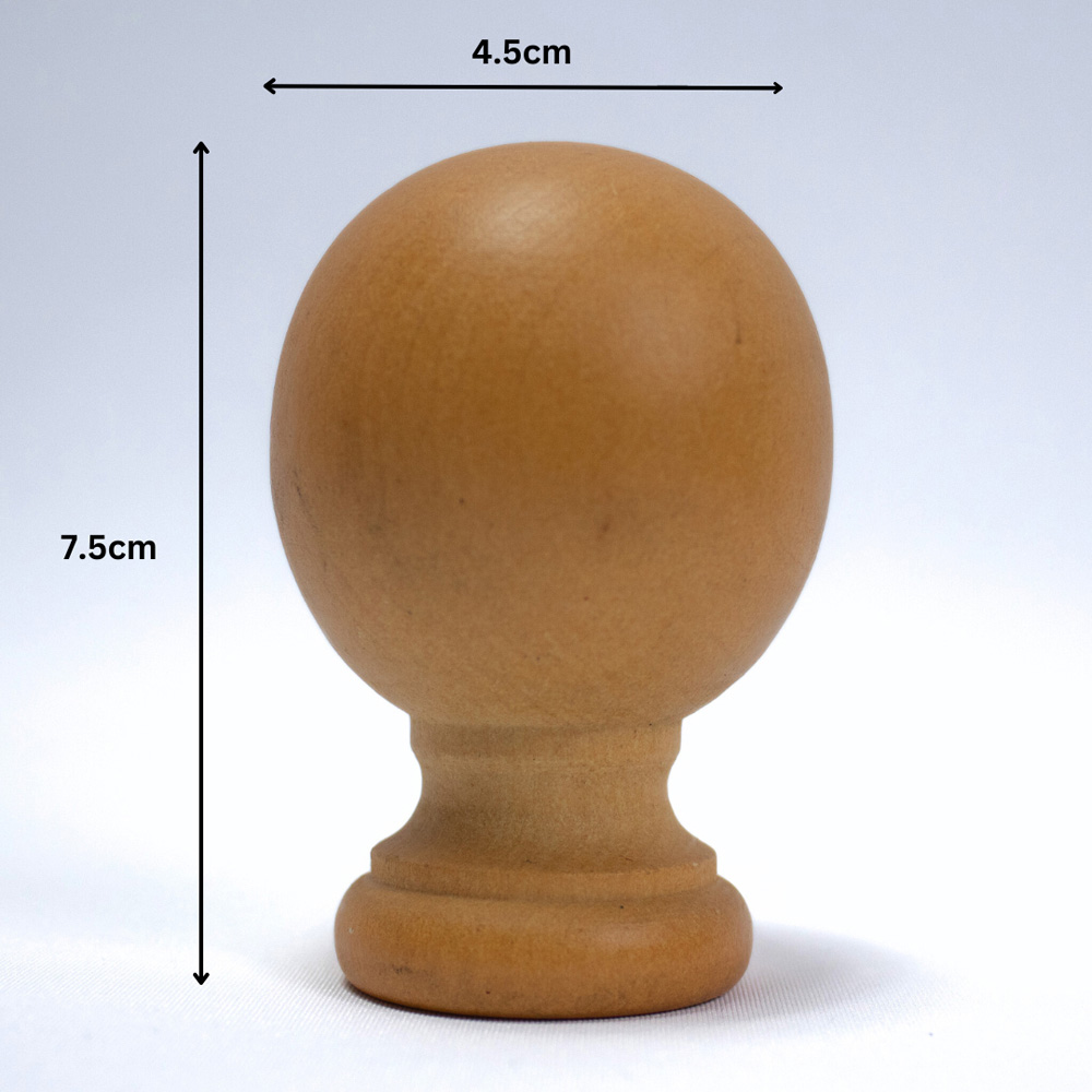 Caecus FX 300cm Wooden Cream Eyelet Curtain Pole Image 5