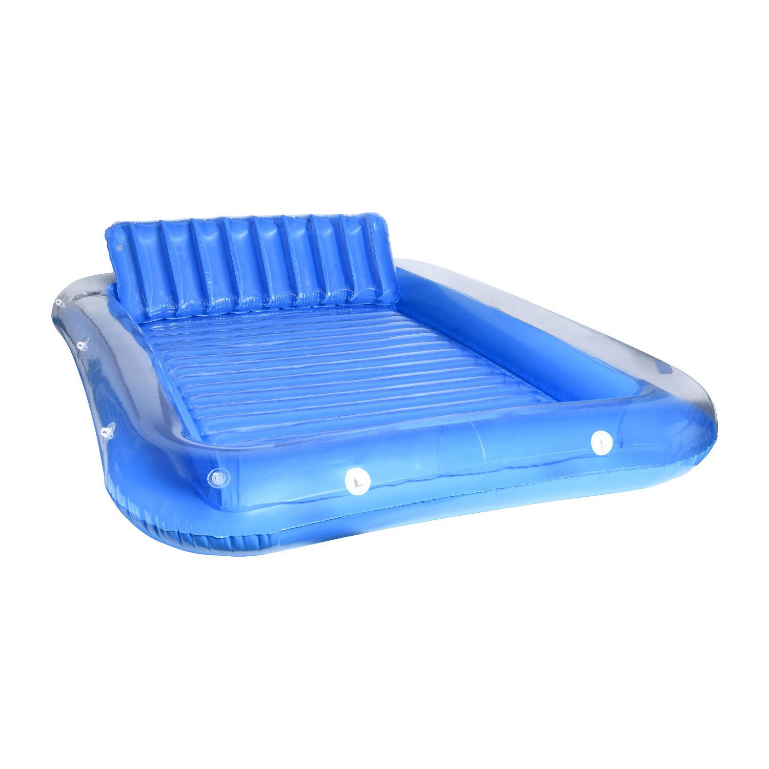 Double Inflatable Float Bed Blue Image 1