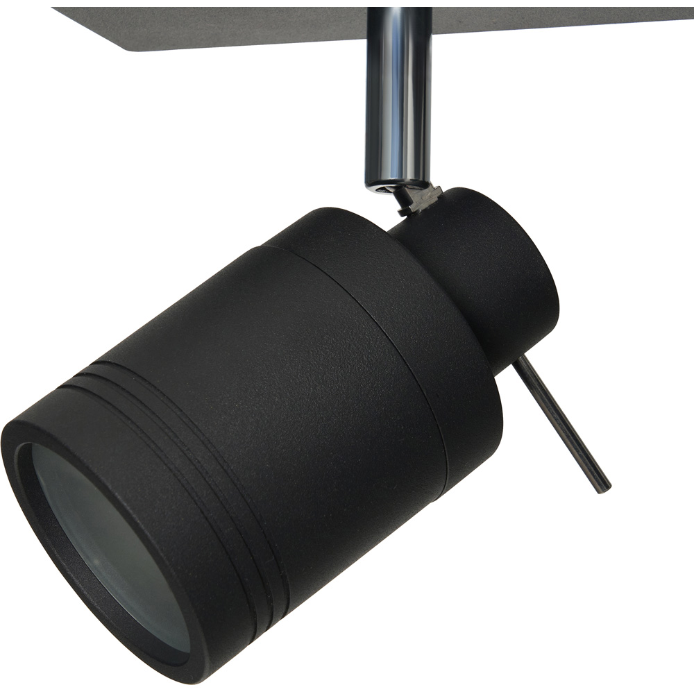 Spa Ramona Black 4 Spot IP44 Light Bar Image 4