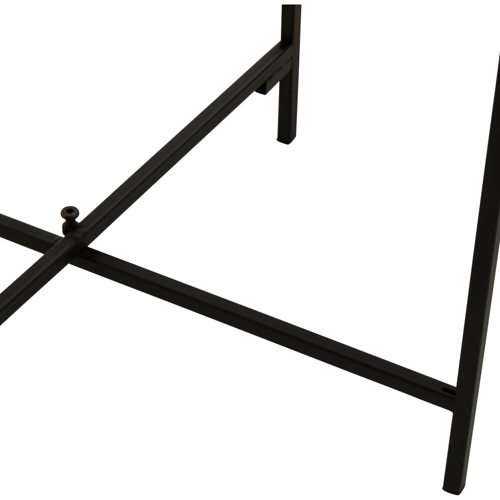 Premier Housewares Natural Side Table with Cross Legs Image 3