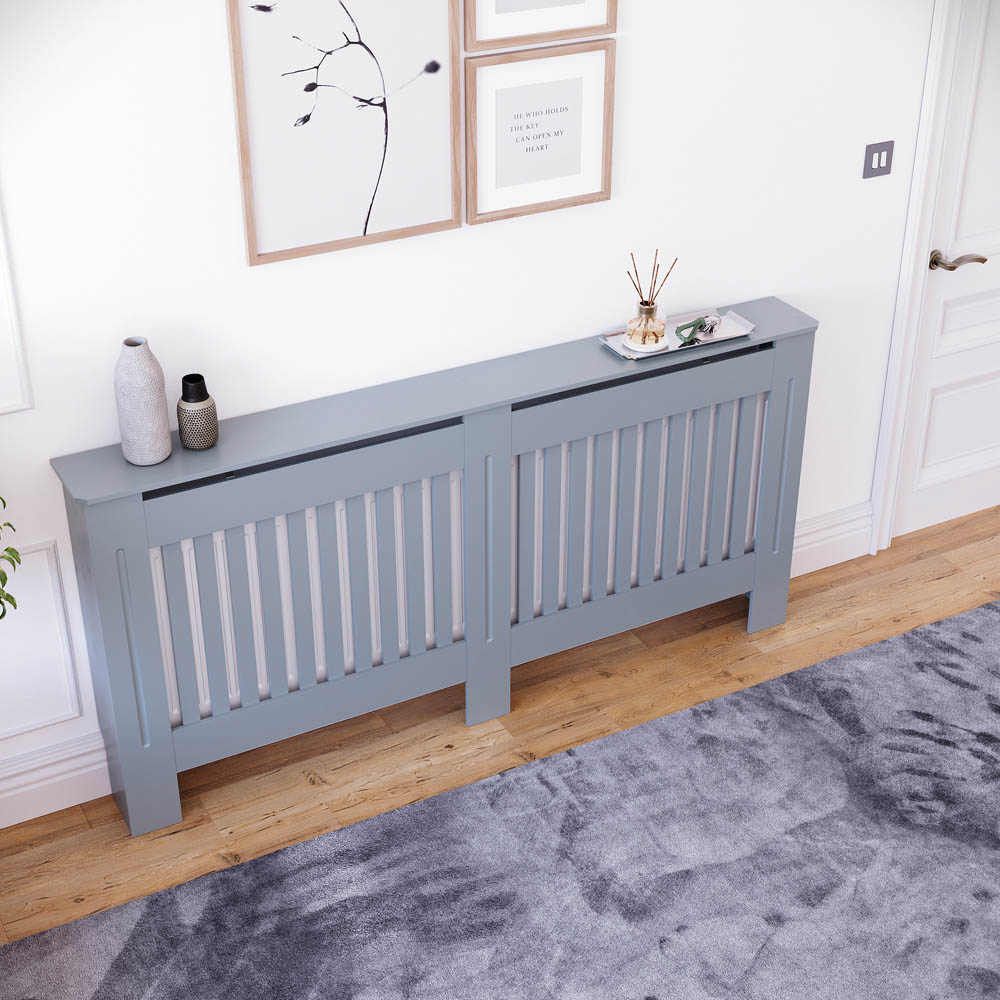 VIDA DESIGNS Chelsea Grey Extra Large Radiator Cover Image 7