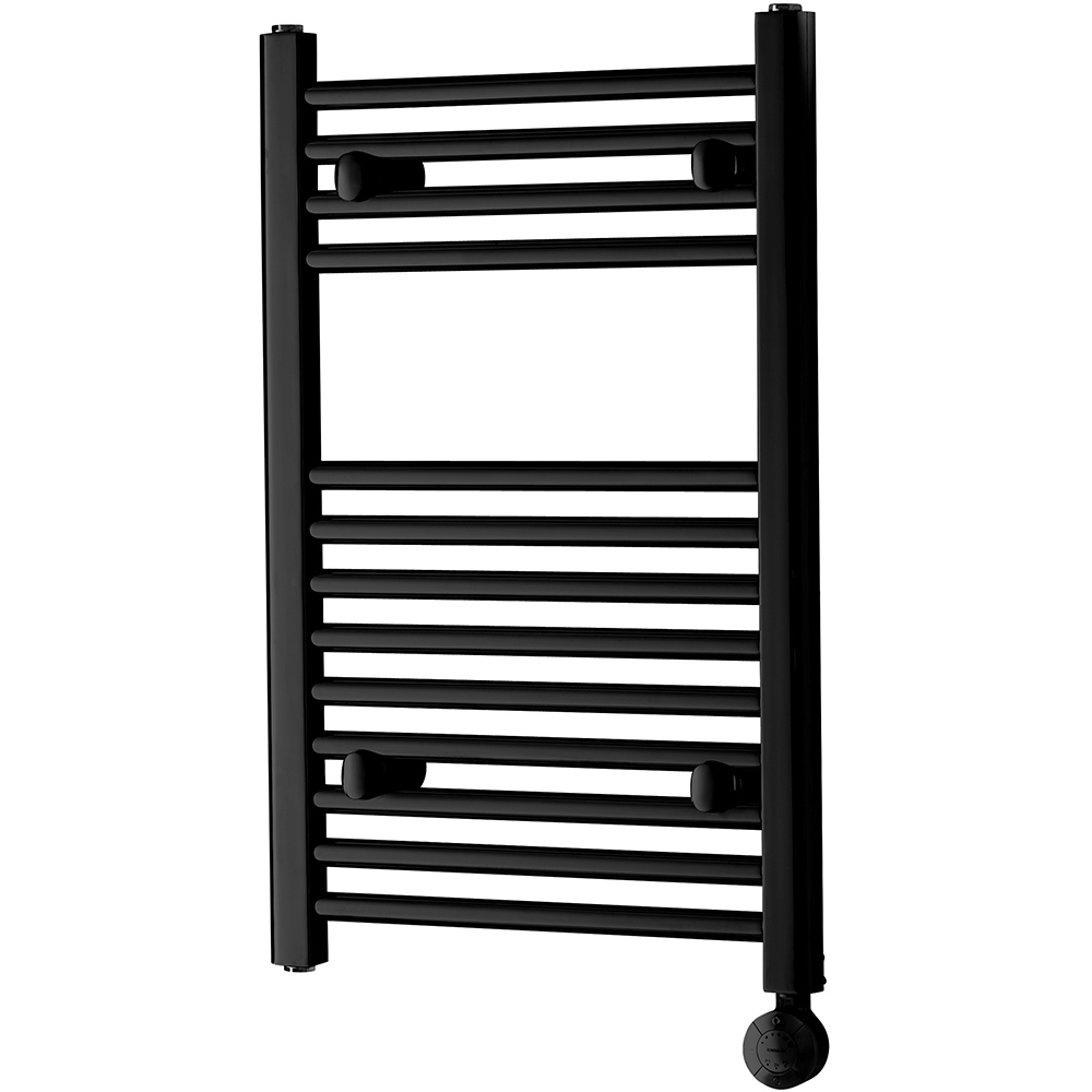 Towelrads Richmond Thermostatic Black Towel Radiator 691 x 450mm 200W Image 1