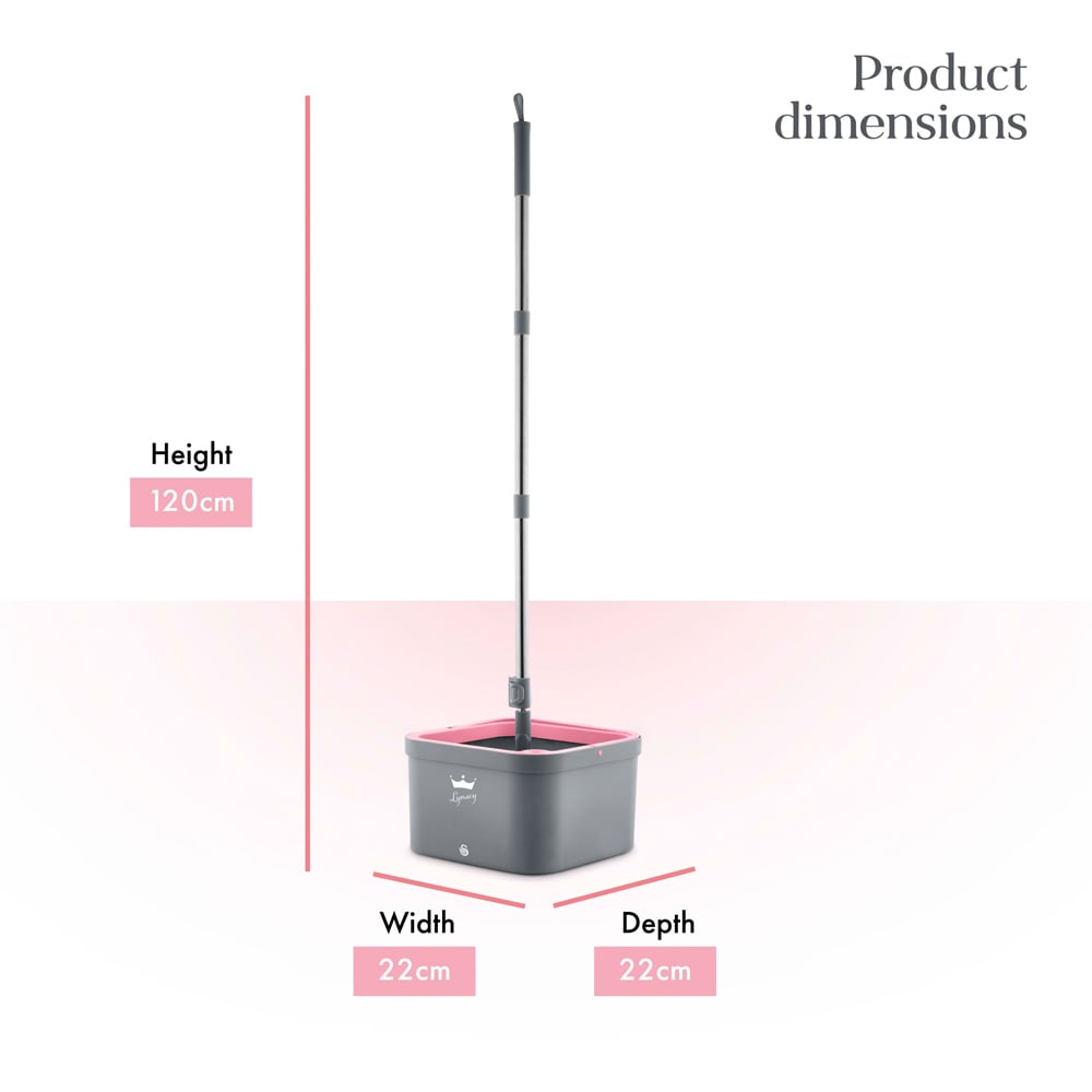 Swan x Lynsey SWFC1002QOCN Turbo Spin Mop Image 9