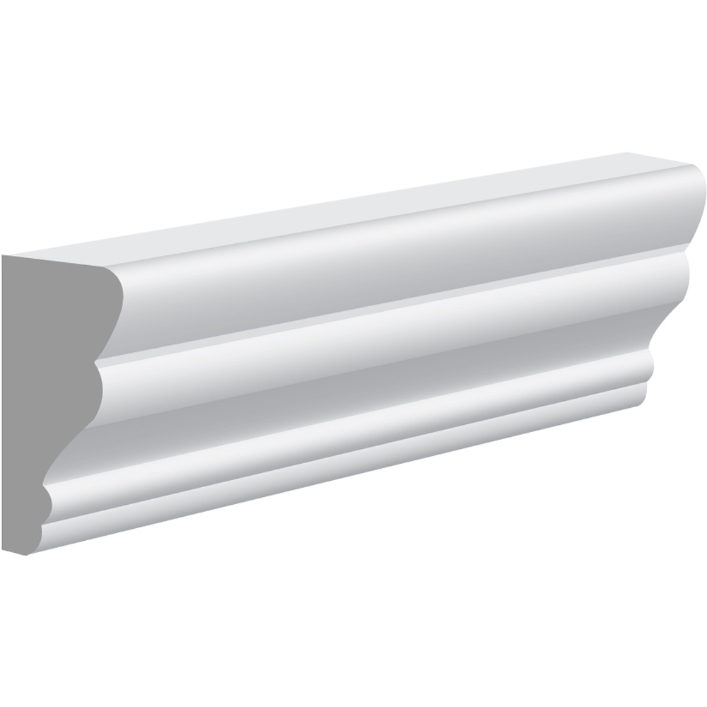National Skirting White Cheshire Primed Beading Wall Moulding 15mm 30 x 2300mm Image 1