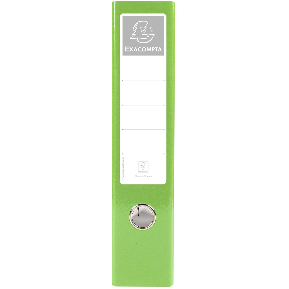 Exacompta Iderama PremTouch A4 Anise Green Lever Arch File 10 Pack Image 4