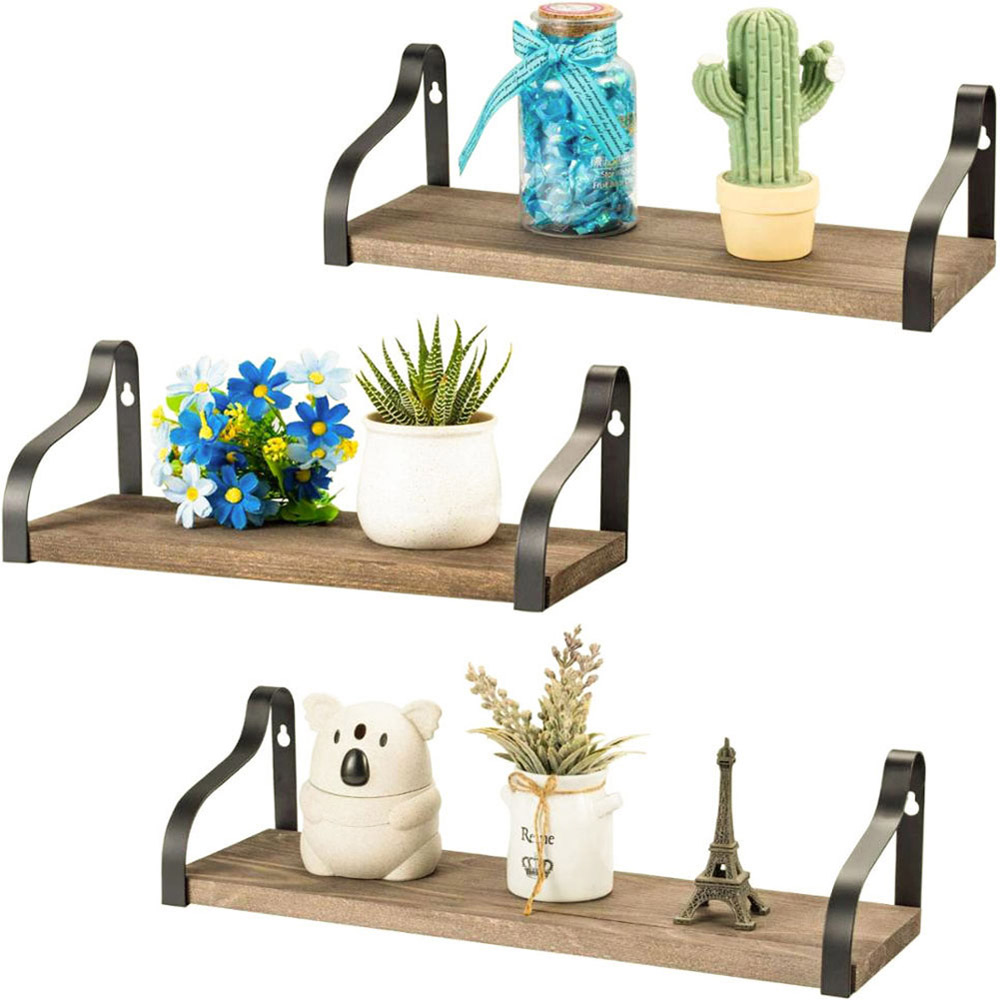 Living and Home Multi-Layers Wall Mounted Shelf 3 Pieces Image 4